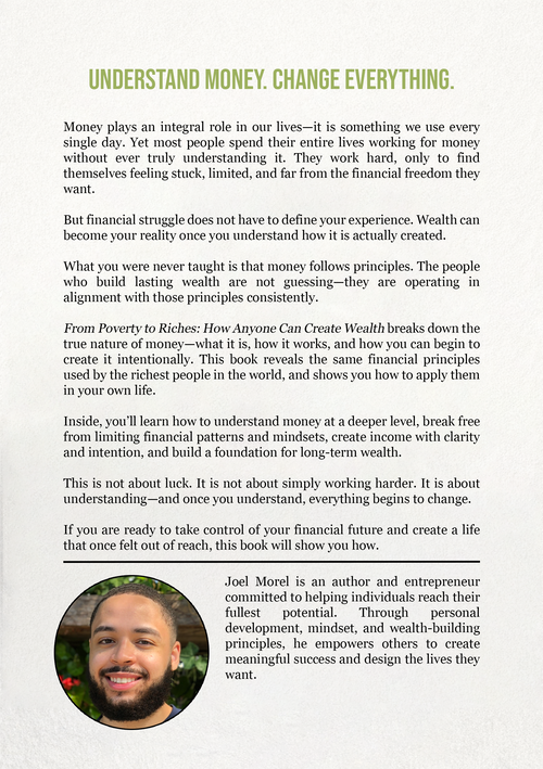 From Poverty to Riches: How Anyone Can Create Wealth (Digital Copy)